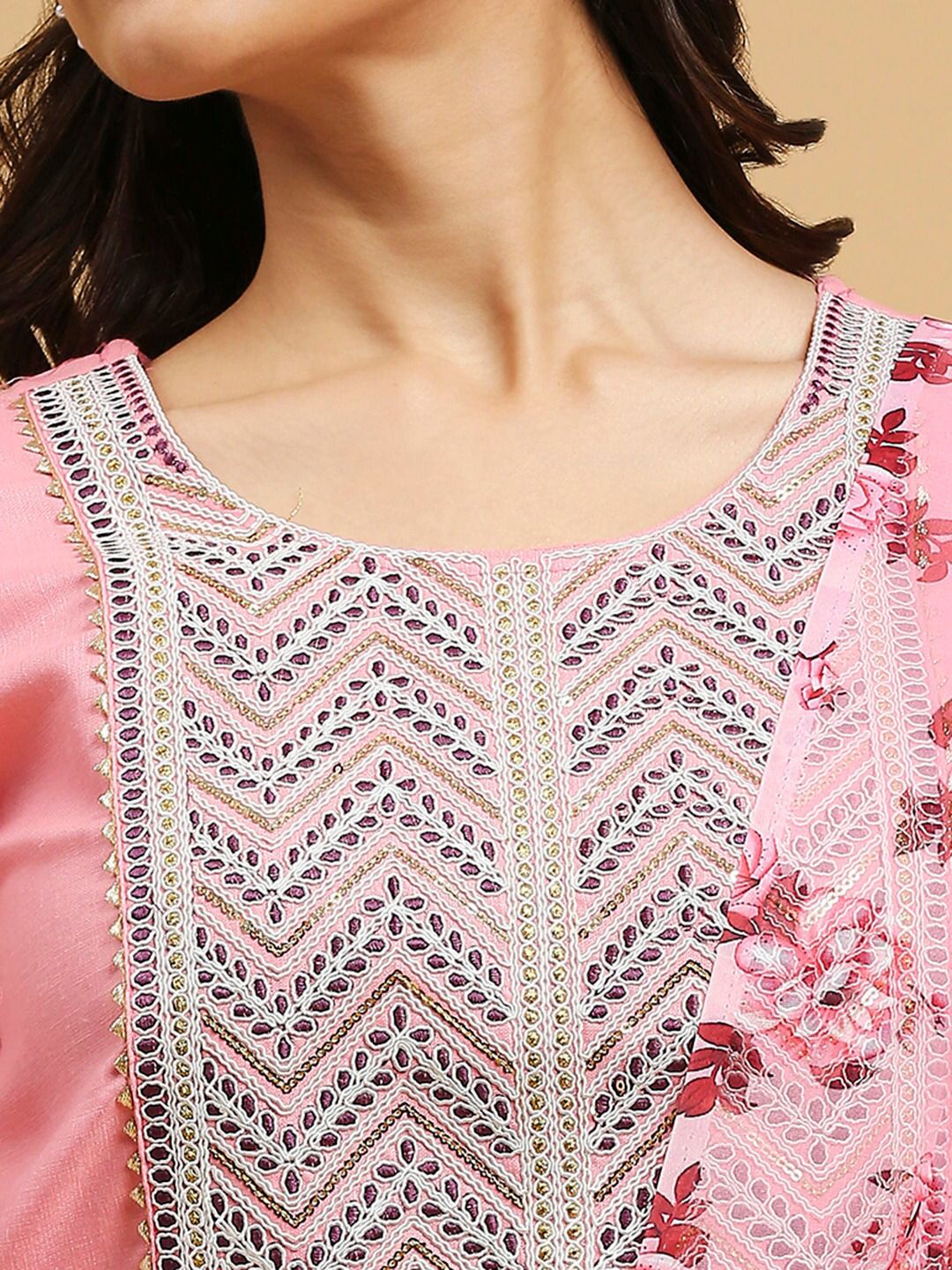 Vt Designer Embroidery Cotton Kurti With Bottom Dupatta Wholesale Shop In Surat